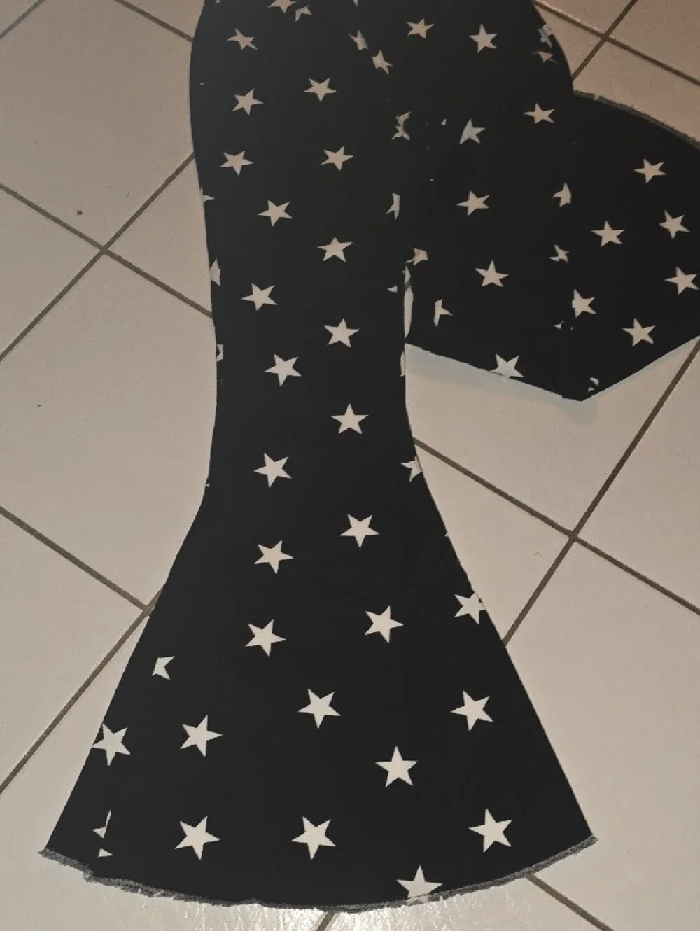 Kids Black Star-Print Pajama Pants